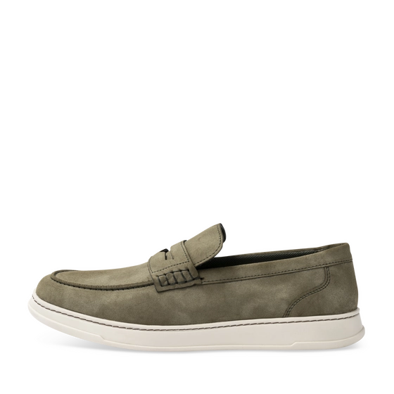 Chaussures bateau VERT Homme motif Uni A enfiler                                                                                                     PATAUGAS