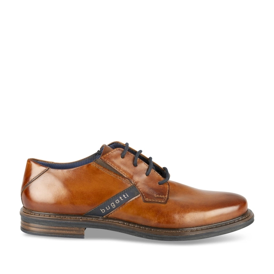 Derbies COGNAC Homme CUIR motif Uni Lacets                                                                                                     BUGATTI