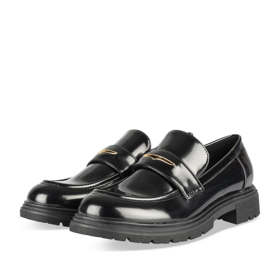 Mocassins NOIR Femme motif Uni A enfiler                                                                                                     MERRY SCOTT