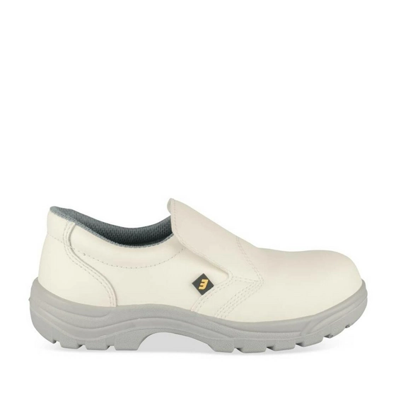 Chaussures de sécurité BLANC Homme CUIR motif Uni A enfiler                                                                                                     SAFETY JOGGER