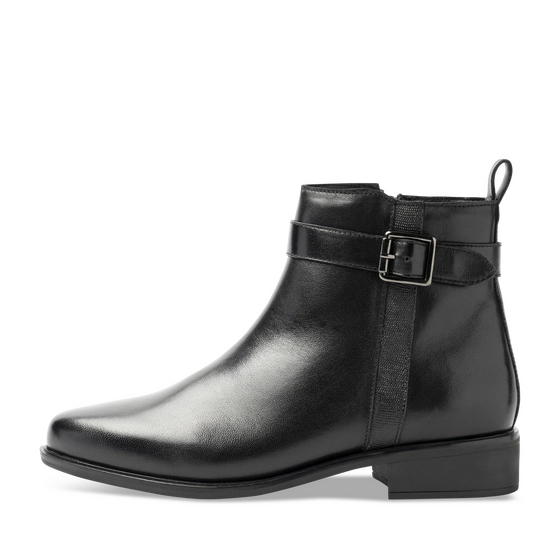 Bottines NOIR Femme CUIR motif Uni Fermeture éclair                                                                                                     SAN MARINA