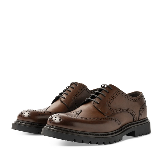 Derbies Marron Homme CUIR motif Uni Lacets                                                                                                     SAN MARINA