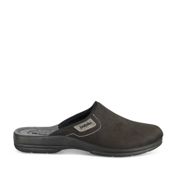 Chaussons NOIR Homme motif Uni A enfiler                                                                                                     INBLU