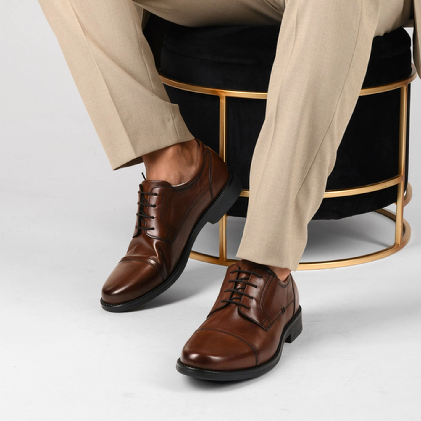 Derbies Marron Homme CUIR motif Uni Lacets                                                                                                     MATTEO ROSSI