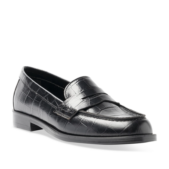 Mocassins NOIR Femme CUIR motif Uni A enfiler                                                                                                     SAN MARINA