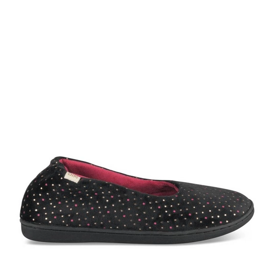 Chaussons NOIR Femme motif Uni A enfiler                                                                                                     DIM