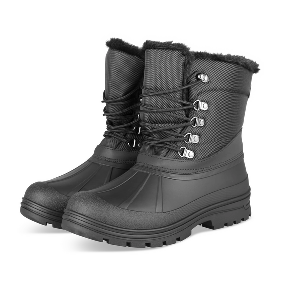 Après-ski NOIR Homme motif Uni Lacets                                                                                                     B-BLAKE