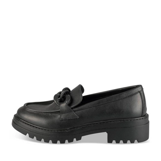 Mocassins NOIR Femme CUIR motif Chaîne A enfiler                                                                                                     SINEQUANONE