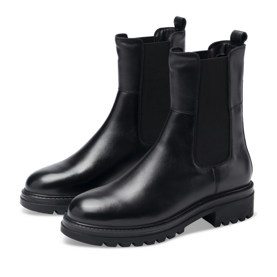 Bottines NOIR Femme CUIR motif Uni A enfiler                                                                                                     SAN MARINA