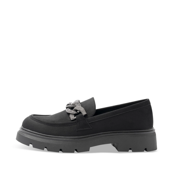 Mocassins NOIR Femme motif Chaîne A enfiler                                                                                                     SAN MARINA