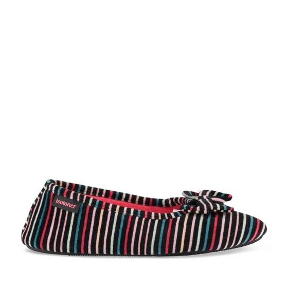 Chaussons MULTICOLORE Femme motif Rayures A enfiler                                                                                                     ISOTONER