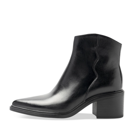 Bottines NOIR Femme CUIR motif Uni Fermeture éclair                                                                                                     SAN MARINA