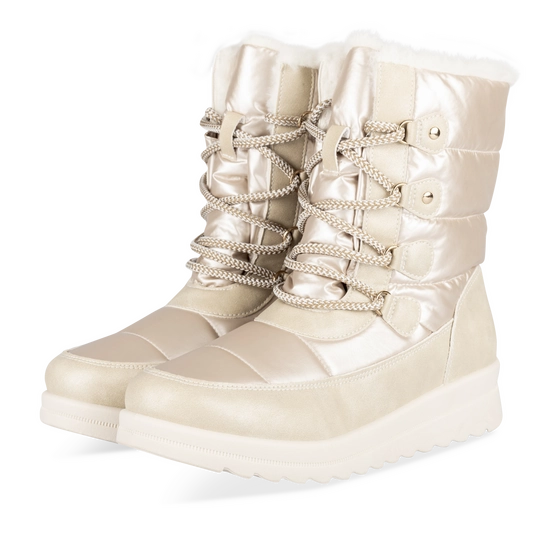 Après-ski BEIGE Femme motif Uni Lacets                                                                                                     PHILOV