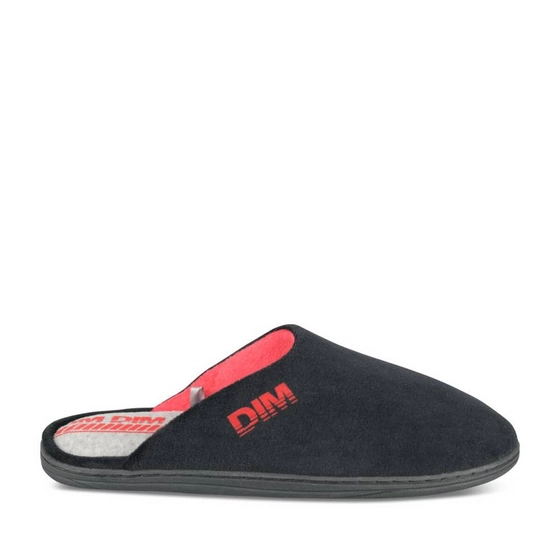 Chaussons NOIR Homme motif Uni A enfiler                                                                                                     DIM