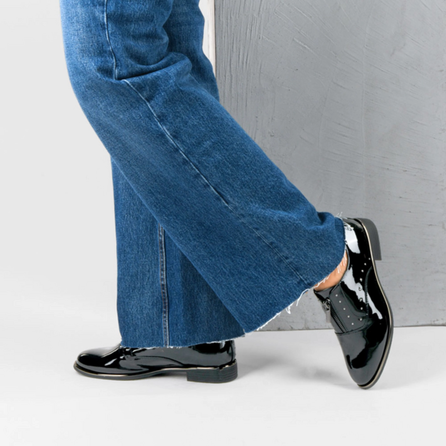 Derbies NOIR Femme motif Clouté Fermeture éclair                                                                                                     PHILOV