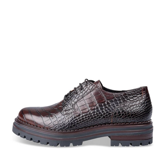Derbies Marron Femme CUIR motif Uni Lacets                                                                                                     SINEQUANONE