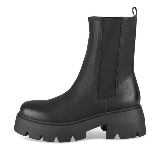 Bottines NOIR Femme motif Uni Elastique                                                                                                     MERRY SCOTT