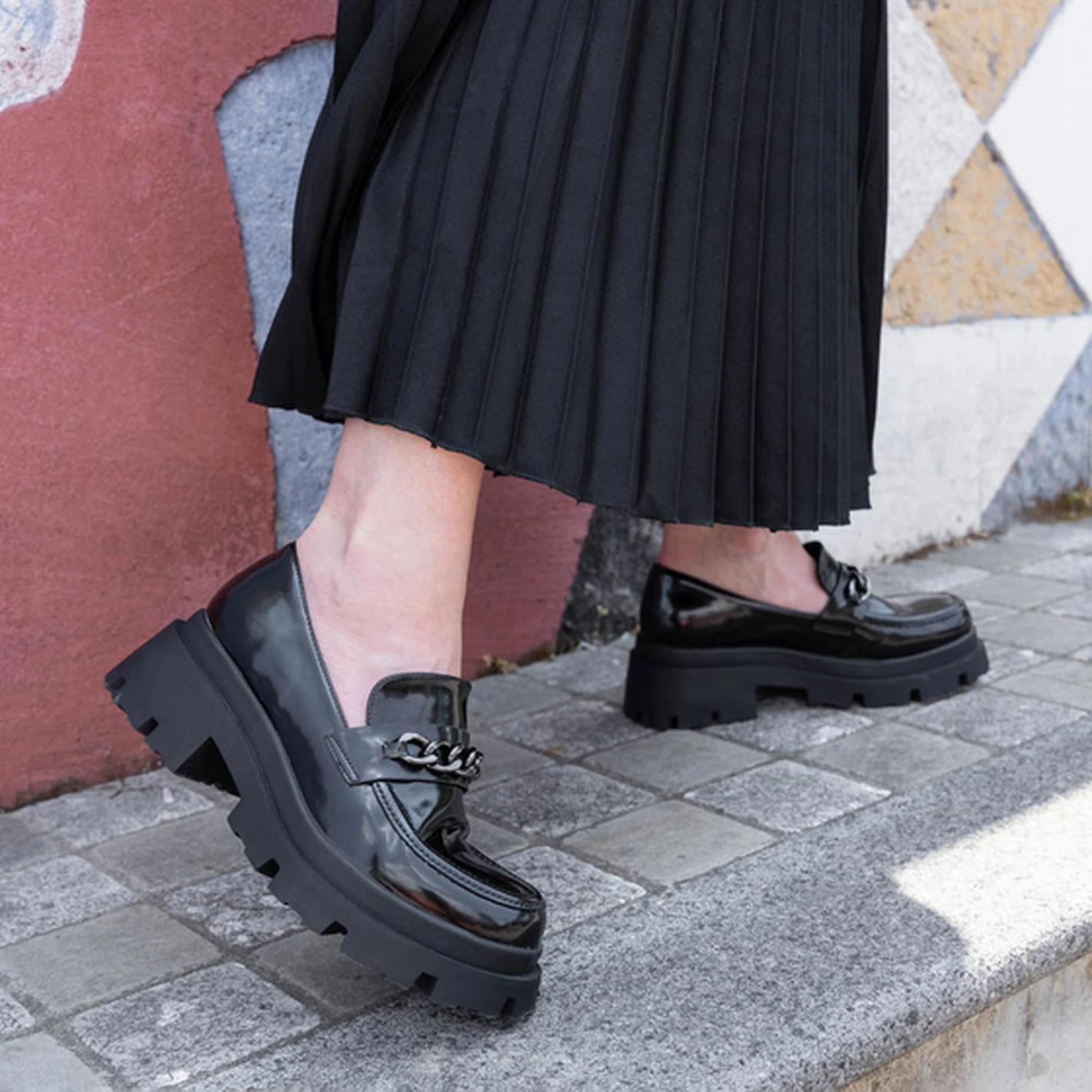 Mocassins NOIR Femme motif Uni A enfiler                                                                                                     MERRY SCOTT