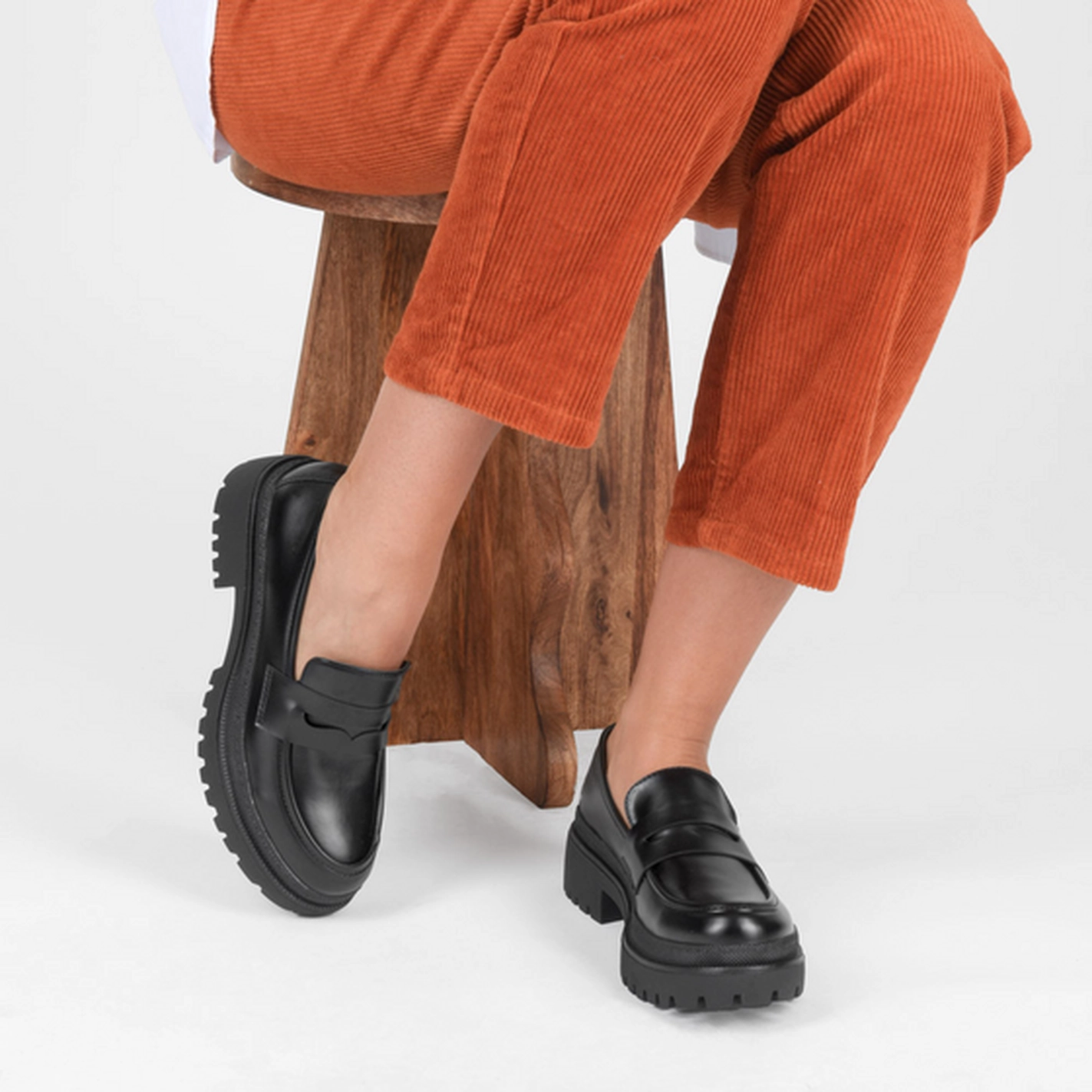 Mocassins NOIR Femme motif Uni A enfiler                                                                                                     MERRY SCOTT