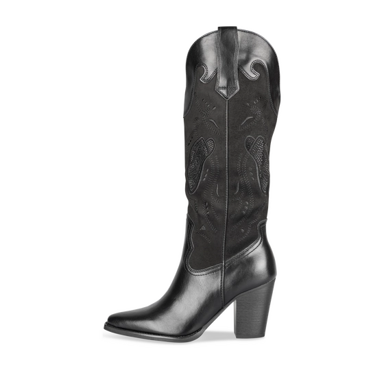 Bottes Santiag NOIR Femme motif Uni Fermeture éclair                                                                                                     MERRY SCOTT