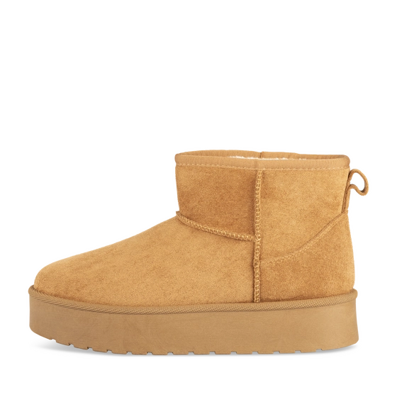 Bottines Cosy Boots COGNAC Femme motif Uni A enfiler                                                                                                     MERRY SCOTT