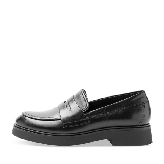 Mocassins NOIR Femme CUIR motif Uni A enfiler                                                                                                     SAN MARINA