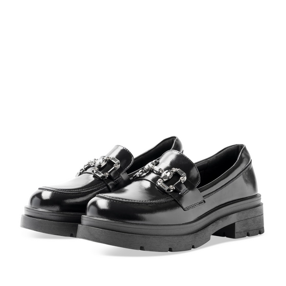 Mocassins NOIR Femme motif Uni A enfiler                                                                                                     SAN MARINA