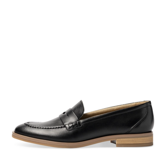 Mocassins NOIR Femme CUIR motif Uni Scratch                                                                                                     SAN MARINA