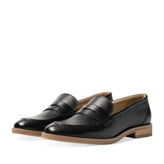 Mocassins NOIR Femme CUIR motif Uni Scratch                                                                                                     SAN MARINA