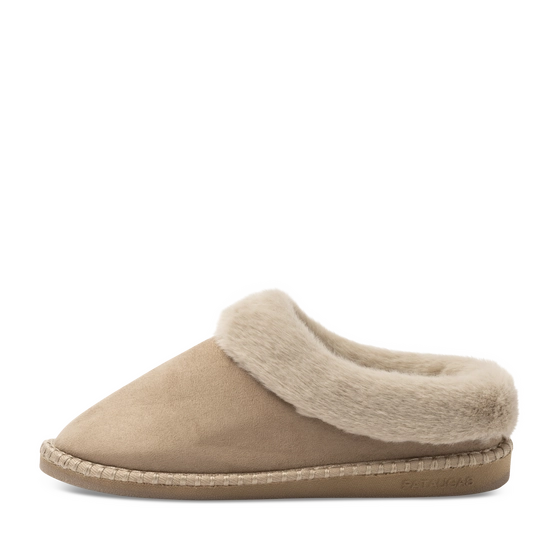 Chaussons TAUPE Femme motif Uni A enfiler                                                                                                     PATAUGAS