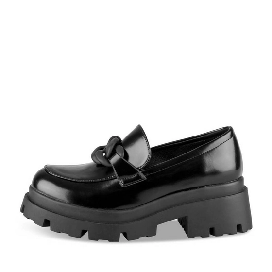 Mocassins NOIR Femme motif Chaîne A enfiler                                                                                                     MERRY SCOTT