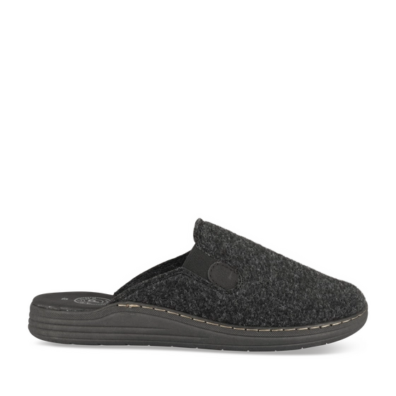 Chaussons NOIR Homme motif Uni A enfiler                                                                                                     ARIZONA BY PATRIZIA