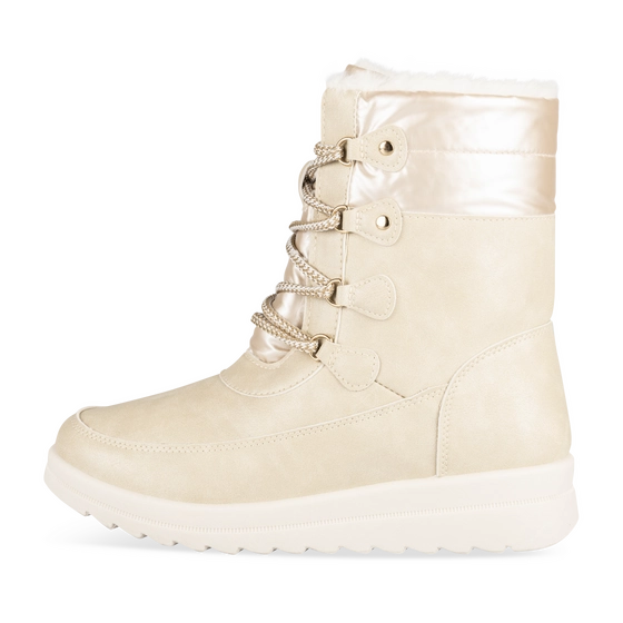 Après-ski BEIGE Femme motif Uni Lacets                                                                                                     PHILOV