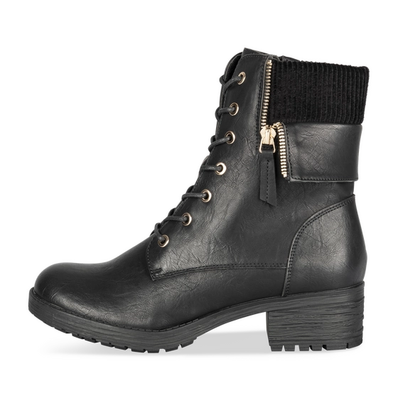 Bottines NOIR Femme motif Uni A enfiler                                                                                                     PHILOV