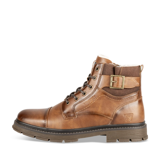 Bottines Marron Homme motif Uni Lacets                                                                                                     WRANGLER