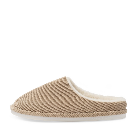 Chaussons BEIGE Homme motif Uni A enfiler                                                                                                     PATAUGAS