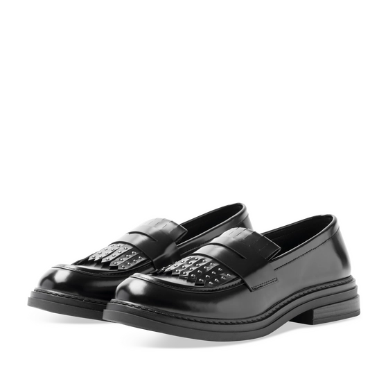 Mocassins NOIR Femme motif Clouté A enfiler                                                                                                     SAN MARINA
