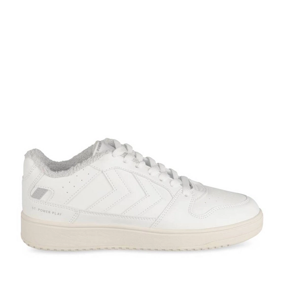Baskets BLANC Femme motif Uni Lacets                                                                                                     HUMMEL
