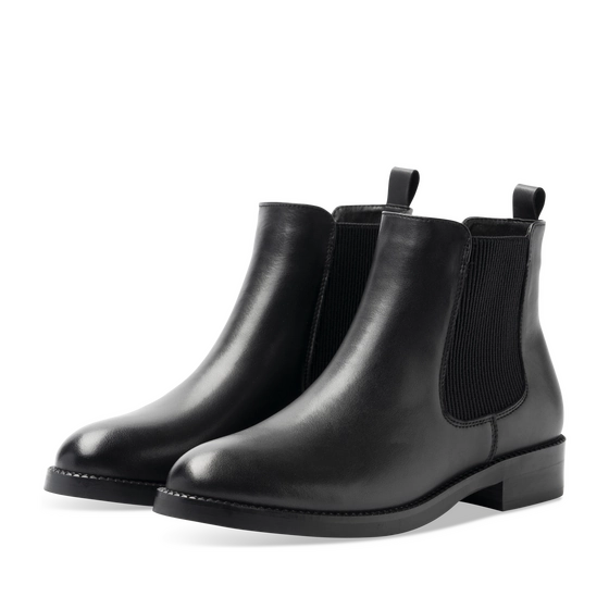 Bottines NOIR Femme motif Uni A enfiler                                                                                                     SAN MARINA