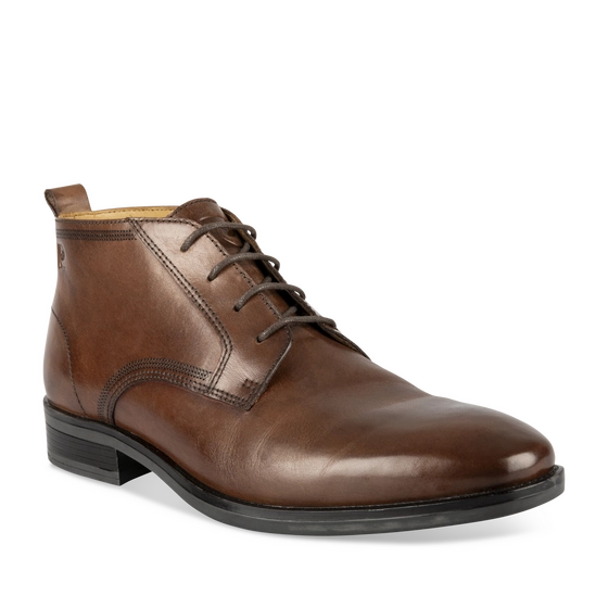 Bottines Marron Homme CUIR motif Uni Lacets                                                                                                     PIERRE CARDIN