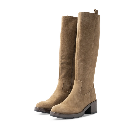 Bottes BEIGE Femme motif Uni Fermeture éclair                                                                                                     PATAUGAS CUIR