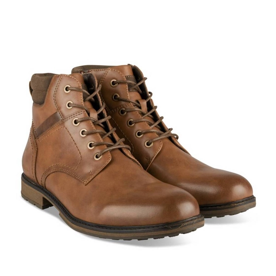 Bottines Marron Homme motif Uni Lacets                                                                                                     DENIM SIDE