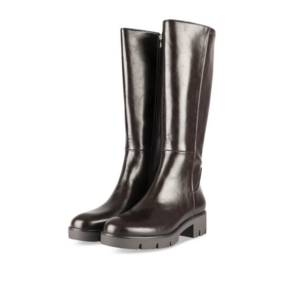 Bottes Marron Femme motif Uni Fermeture éclair                                                                                                     PHILOV