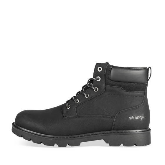 Bottines NOIR Homme motif Uni Lacets                                                                                                     WRANGLER