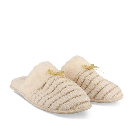 Chaussons BEIGE Femme motif Uni A enfiler                                                                                                     MERRY SCOTT