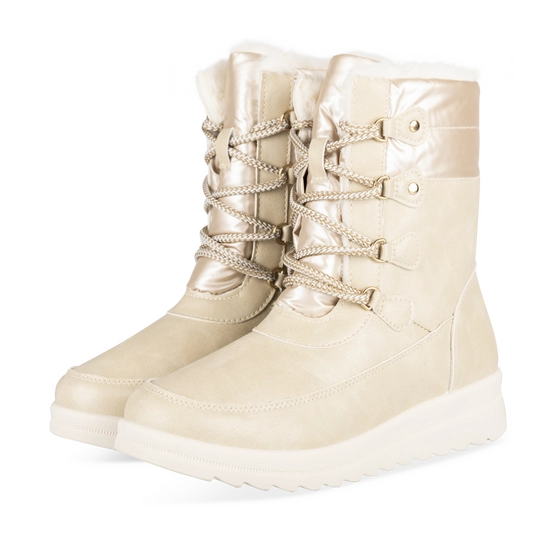 Après-ski BEIGE Femme motif Uni Lacets                                                                                                     PHILOV