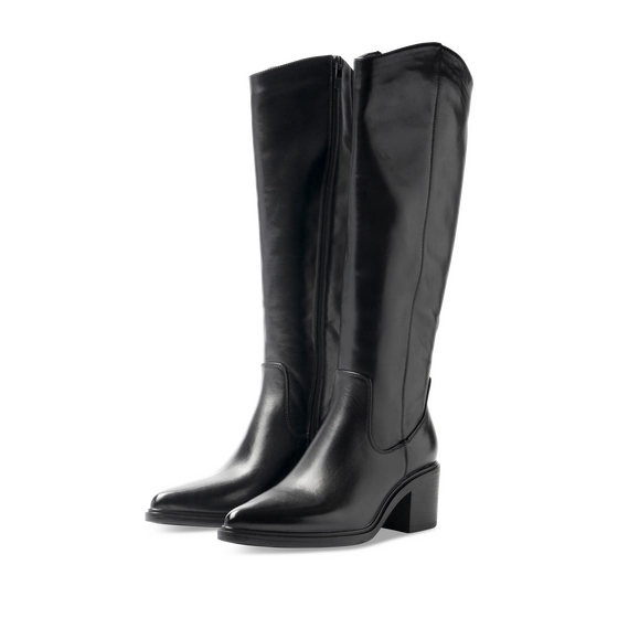 Bottes NOIR Femme CUIR motif Uni Fermeture éclair                                                                                                     SAN MARINA