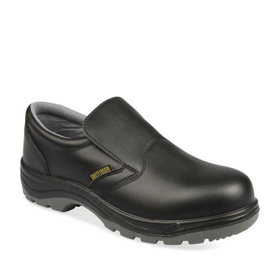 Chaussures de sécurité NOIR Homme CUIR motif Uni A enfiler                                                                                                     SAFETY JOGGER