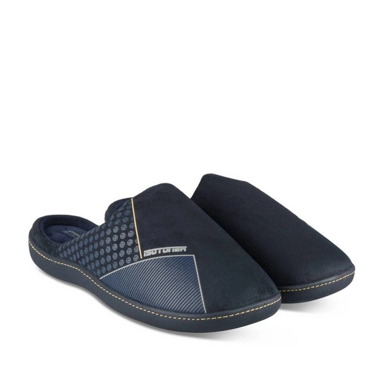 Chaussons MARINE Homme motif Uni A enfiler                                                                                                     ISOTONER