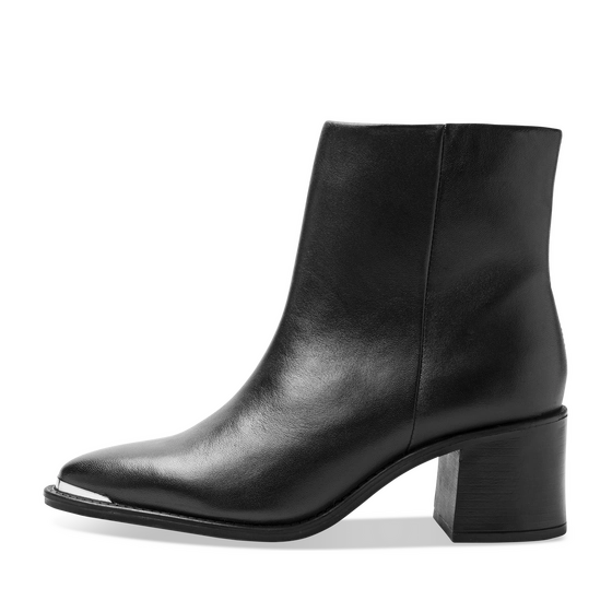 Bottines NOIR Femme CUIR motif Uni Fermeture éclair                                                                                                     SAN MARINA